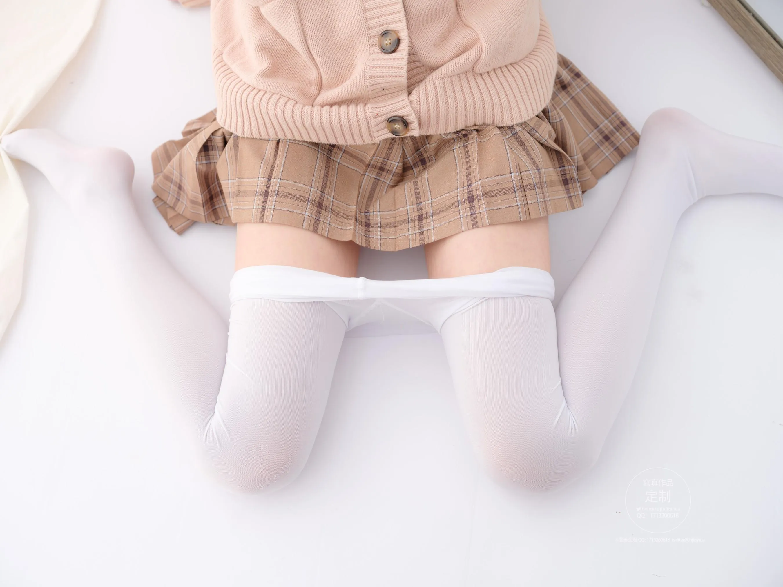 紧急企划 – NO.18 一只喵喵子 白丝短裙 [68P]插图9